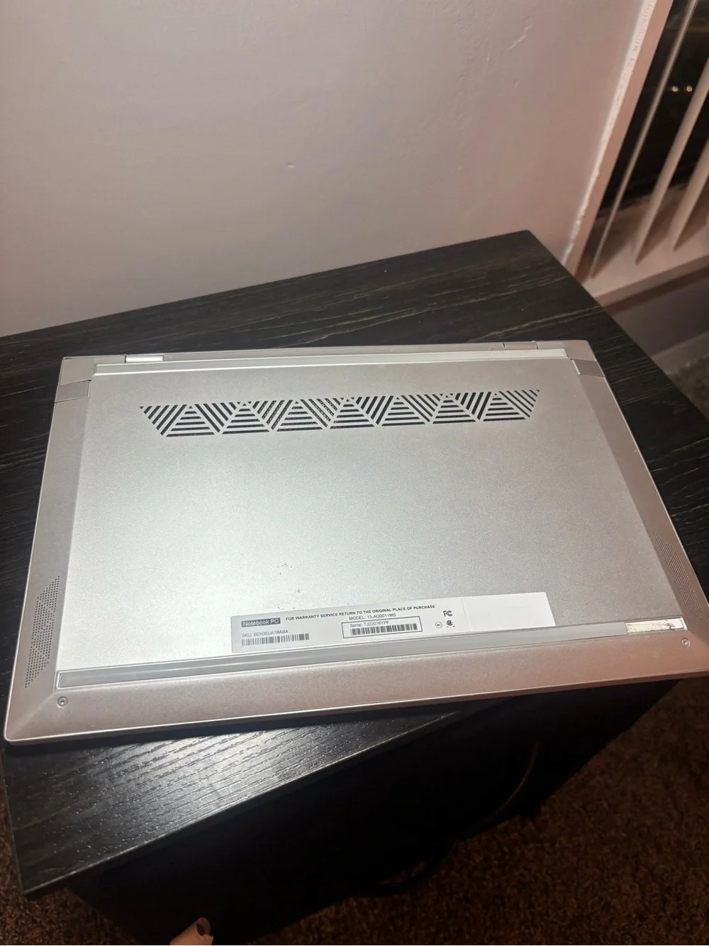 HP Silver Thin-Bezel Laptop with Metallic Keyboard